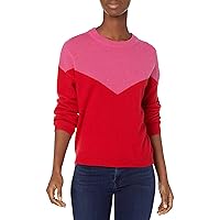 Velvet by Graham & Spencer Women's Mika Cashmere Classics Colorblock Sweater