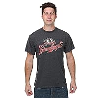 Beavis and Butthead Men's Leinenkugels T-Shirt, Medium, Charcoal Heather