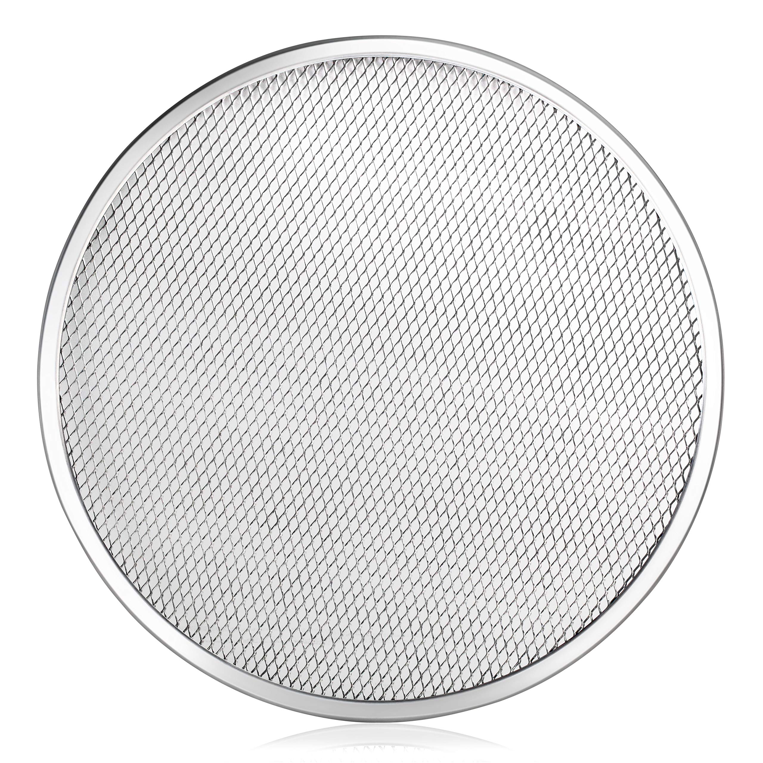 New Star Foodservice 50967 Restaurant-Grade Aluminum Pizza Baking Screen, Seamless, 14-Inch, Pack of 6