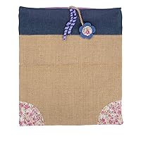 Petlinks Flower Sack Crinkle Hideout Cat Toy - Brown/Blue, One Size