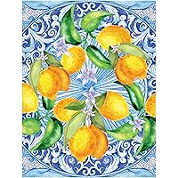 KI Puzzles 500 Piece Puzzle for Adults Aromatherapy Mediterranean Tile Jigsaw + Scented Candle Playview Brands