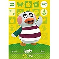 Nintendo Animal Crossing Happy Home Designer Amiibo Card Iggly 397/400 USA Version