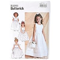 BUTTERICK PATTERNS B3351 Children's/Girls' Jacket & Dress, Size 2-3-4-5