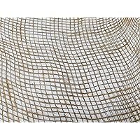 Hessian Scrim Netting Jute Fabric Sacking Material - Fine Natural Burlap Raffia Garden Net - 100cm Wide (1)