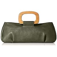 Levant Noel 310062 Handbag, Genuine Leather, Wooden Handle, Noel Green