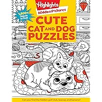 Cute Cat and Dog Puzzles (Highlights Hidden Pictures)