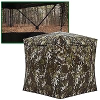Barronett Blinds® Overwatch, Portable Hunting Blind, View-Through Mesh, Silent Shooting Windows, Crater™ Harvest, 75” x 88” x 88”, VR400CH