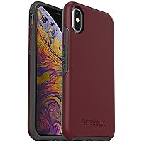 OtterBox Symmetry Series Case for iPhone Xs & iPhone X - Non-Retail Packaging - Dark Red/Gray