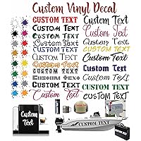 Personalized Design Your Own Name - Custom Vinyl Decal - Vinyl Lettering for Car, Walls, Window, Windshield Computers, Hydroflask Text Name Letters Graphics Sticker - Custom Text Font Name Decal