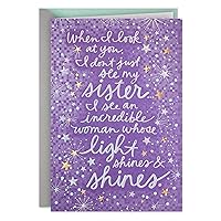Hallmark Card for Sister for Birthday, Thinking of You, Congrats, or Any Occasion (Love and Pride)