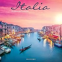Graphique 2024 Italia Wall Calendar | 12” x 12” | Thick Paper | Home & Office Organizer | Large Monthly Grid | 3 Languages & Marked Holidays | 4 Month Preview Page for 2025