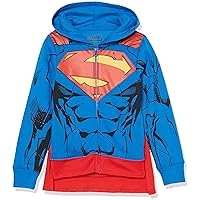 DC Comics Superman Cosplay Zip-up Hoodie with Cape-Dc-Boys 4-20