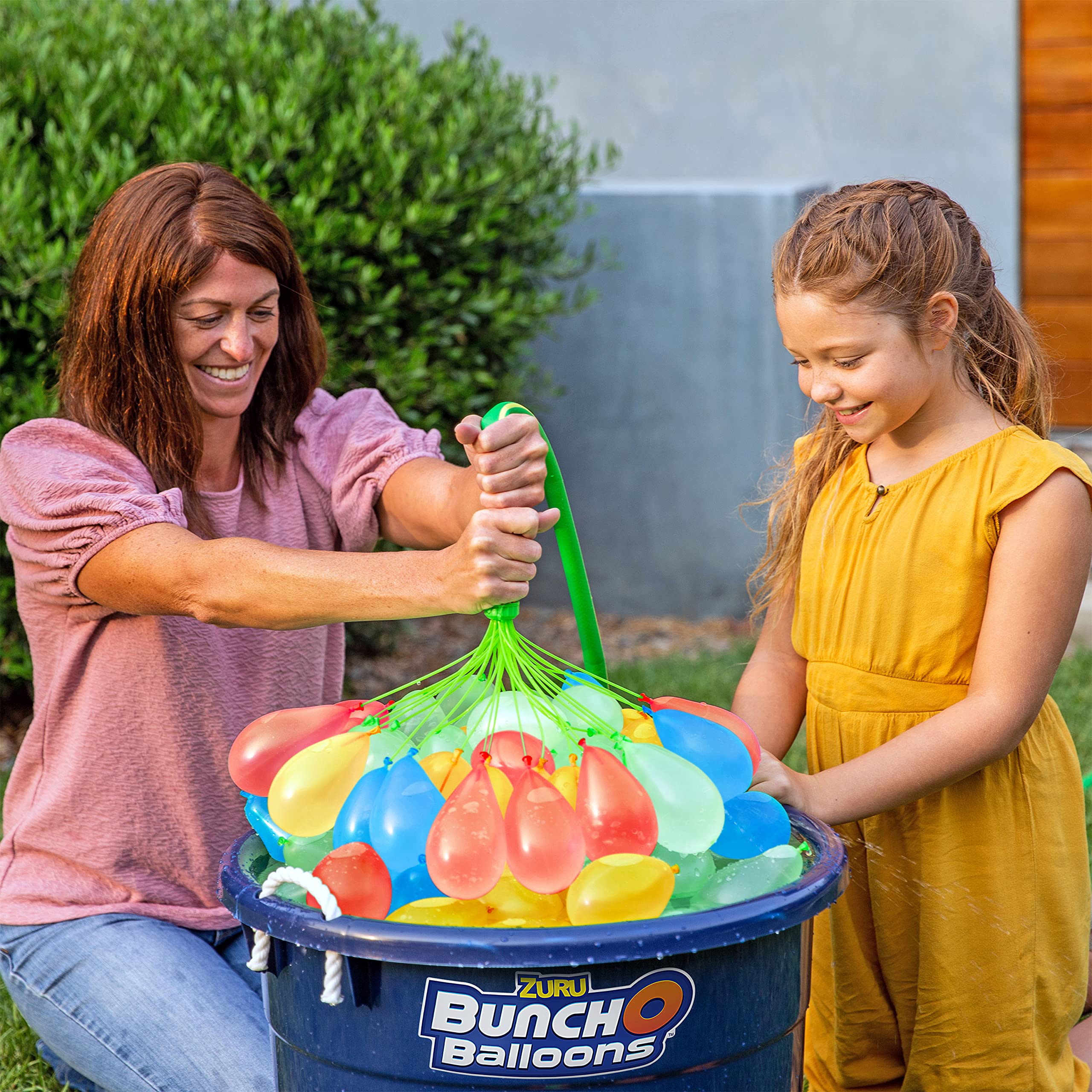 Bunch O Balloons Multi-Colored (10 Bunches) by ZURU, 350+ Rapid-Filling Self-Sealing Instant Water Balloons for Outdoor Family, Children Summer Fun - Total (100 Balloons) Colors May Vary