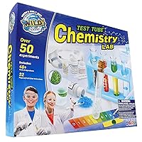 WILD! Science Test Tube Chemistry Lab - 50+ Fun Experiments and Reactions - Science Kits for Kids Age 8-12 - STEM Projects - Chemistry Set