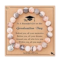 Graduation Gifts, Natural Stone Heart Bracelets for 5th 8th Teen Girls