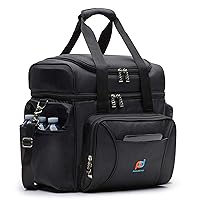 XXX-Extra Large Multiple Meals Family Cooler Bag (XXX-14x13x9.5 in)-No Hardliner. Dual Compartment, Heavy Duty 1680D Fabric, Thick Insulation, Reinforced Stiches. Not for Everyday Use-Too Large
