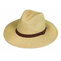 Men’s Outback Fedora – UPF 50+ Sun Protection, Wide Brim, Packable Design and Adjustable Sizing