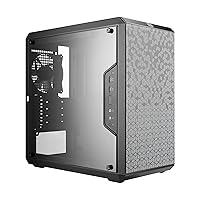 MasterBox Q300L Micro-ATX Tower with Magnetic Design Dust Filter, Transparent Acrylic Side Panel, Adjustable I/O & Fully Ventilated Airflow, Black (MCB-Q300L-KANN-S00)