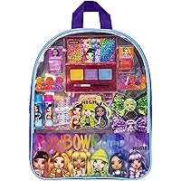 Rainbow High - Townley Girl Cosmetic Makeup Gift Bag Set Includes Lip Gloss, Nail Polish & Hair Accessories for Kids Girls, Ages 3+ Perfect for Parties, Sleepovers and Makeovers