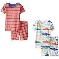 Carter's Baby Boys' 4 Piece Short PJ Set (Baby) Submarine