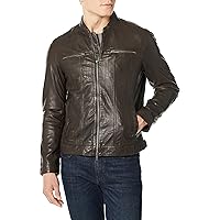 John Varvatos Men's Brando Leather Jacket