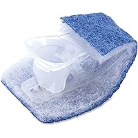 Scotch-Brite Disposable Toilet Scrubber Refill, Blue/White (MMM558RF)