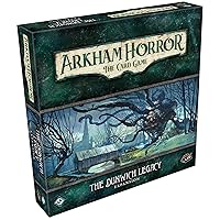 Arkham Horror The Card Game The Dunwich Legacy Deluxe EXPANSION - Continue the Mythos Adventure! Cooperative Living Card Game, Ages 14+, 1-4 Players, 1-2 Hour Playtime, Made by Fantasy Flight Games