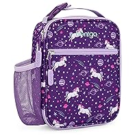 Bentgo® Kids Insulated Lunch Tote - Water-Resistant, Reusable, Lightweight & Durable Lunch Bag with Water Bottle Holder & Mesh Pocket, Fits Lunch Box & Water Bottle - Ideal for Ages 3+ (Unicorn)