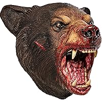 Rubie's Adult Cocoa Black Bear Deluxe Overhead Latex Mask, As Shown