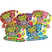 Juicy Drop Gummies Candy, Sweet Gummies & Sour Gel Pen, Sour Candy Variety Pack Assorted Flavors (Pack Of 16) - Fun Sour Candy For Birthdays and Parties - Slime Lickers Gummy Candy