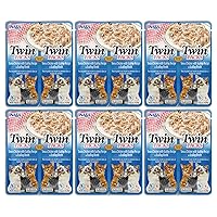 Twin Packs for Cats, Shredded Chicken & Broth Gelée Side Dish/Topper Pouch, 1.4 Ounces per Serving, 12 Pouches,Tuna & Chicken with Scallop Recipe in Scallop Broth