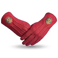 Order of the Amaranth Glove - Red Cotton With Round Patch