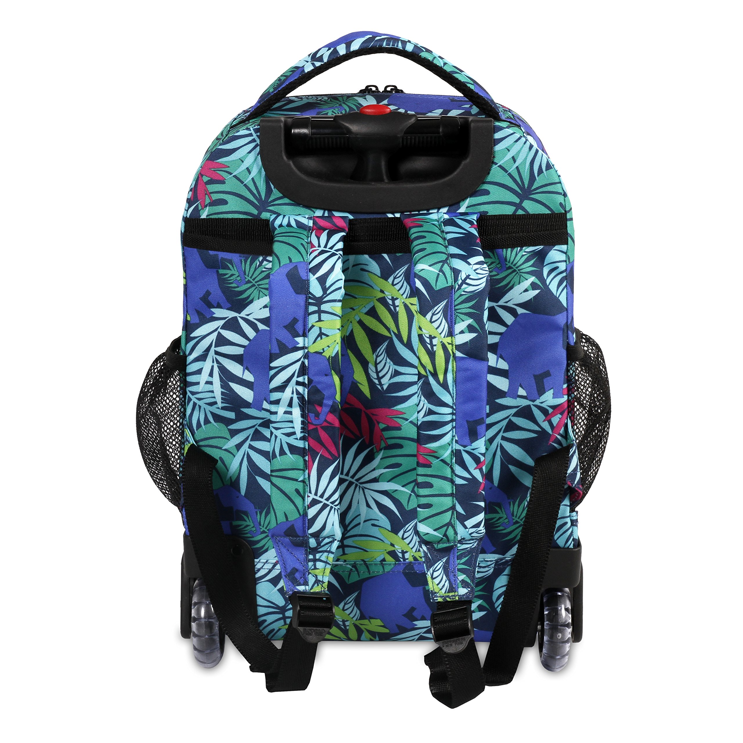 J World New York Sunny Rolling Backpack for Kids and Adults, Savanna, One Size
