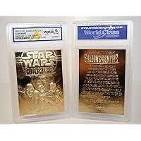 Star Wars Shadows of The Empire 23KT Gold Card Sculptured - Graded GEM Mint 10