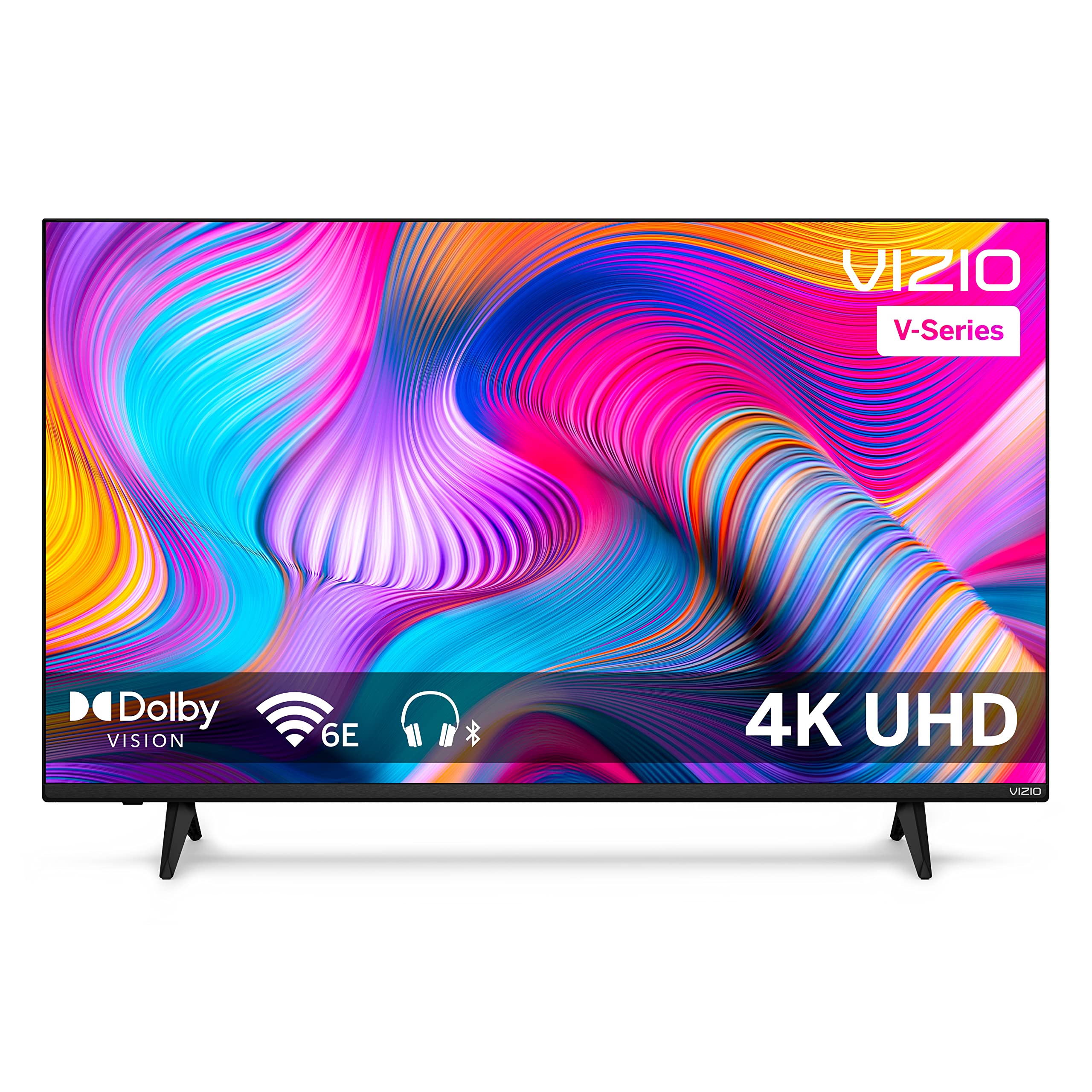 VIZIO 43-inch V-Series 4K LED HDR Smart TV w/Dolby Vision, WiFi 6E, Bluetooth Headphone Capable, AMD FreeSync & Alexa Compatibility, V435M-K04, 2023 Model