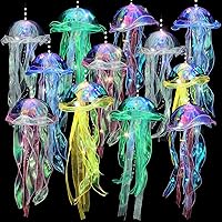 12 Pieces Jellyfish Lantern Lamp Decoration Colorful Jellyfish Lamp Jellyfish Hanging Light Under The Sea Ceiling Decor Wedding Ocean Mermaid Party Decorations Supplies Birthday Gifts