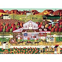 Buffalo Games - Charles Wysocki - Autumn Farms - 1000 Piece Jigsaw Puzzle for Adults Challenging Puzzle Perfect for Game Nights - Finished Size 26.75 x 19.75