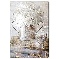 The Oliver Gal Artist Co. Floral Wall Art Canvas Prints 'Romantic Roses' Home Décor, 16 in x 24