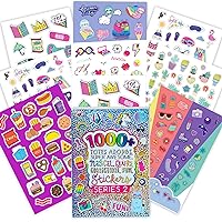 1000+ Totes Adorbs Colorful Fun Craft Stickers for Scrapbooks, Planners, Gifts and Rewards, 40-Page Sticker Book for Kids Ages 6+ and Up