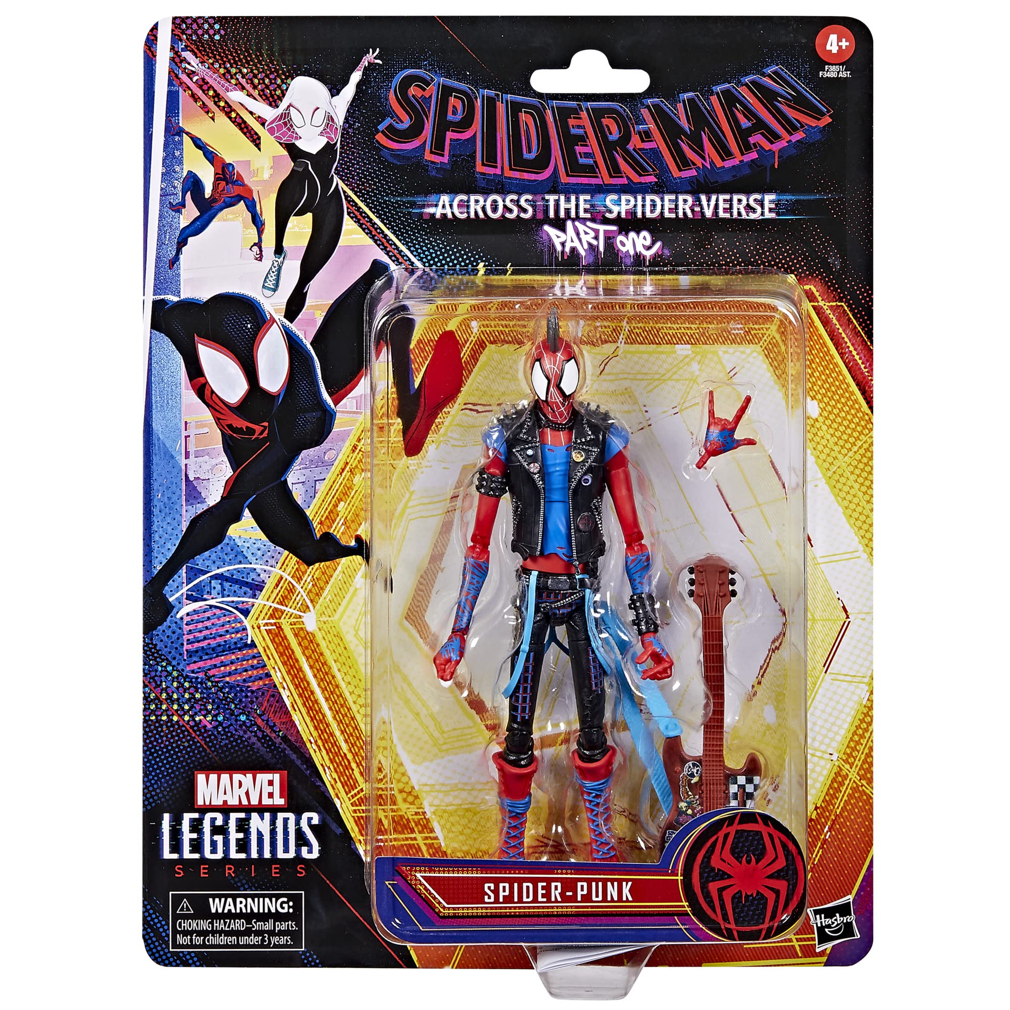 Spider-Man Marvel Legends Series Across The Spider-Verse Spider-Punk 6-inch Action Figure Toy, 1 Accessory