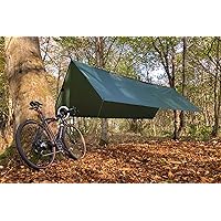 Coyote Brown 15ft x 10ft DD Hammocks DD Tarp XL - 100% Waterproof Lightweight & Multifunctional Rainfly Extra Large Tarp Tent Shelter for Camping Bushcraft & Hiking Adventure 