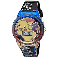 Kids Pokemon Digital LCD Quartz Watch for Boys, Girls, and Adults All Ages