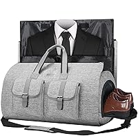 UNIQUEBELLA Carry-on Garment Bag Large Duffel Bag Suit Travel Bag Weekend Bag Flight Bag with Shoe Pouch for Men Women Age: Over 6 Years Old