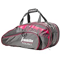 Franklin Sports Pickleball Paddle Bag - Pro Series Pickleball Bags for Paddles, Pickleballs, Gear + Equipment - Pickleball Paddle Bags for Men + Women - Perfect for Gear + Accessories