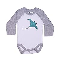 Stingray Onesie/Baby Stingray Outfit/Super Soft/Sublimated Design/Ocean Bodysuit