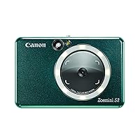 Canon Zoemini S2 (Teal) - Slimline Instant Camera and Pocket Photo Printer, Ideal for Snapping Selfies with a Built in Mirror and Ring-Light