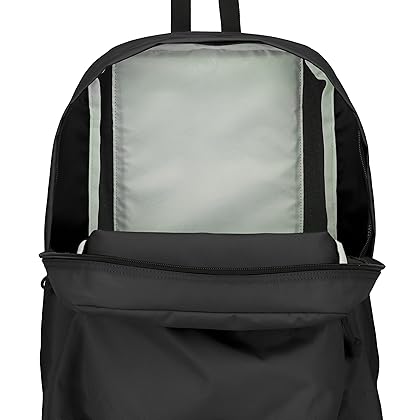 JanSport SuperBreak One Backpacks, Black - Durable, Lightweight Bookbag with 1 Main Compartment, Front Utility Pocket with Built-in Organizer - Premium Backpack