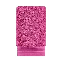 Kate Spade New York Scallop Pleat 580 GSM Terry 1 Piece Wash Cloth, 13 x 13 Inches, 100% Cotton (Magenta Frost)