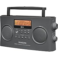 Sangean PR-D15 Digital Portable Stereo RDS Receiver Gray