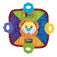 Teething Blankie Characters May Vary, Red/Yellow/Green/Orange/Blue, 1 Count